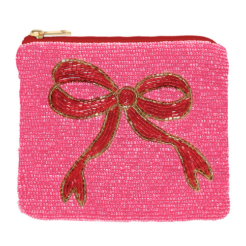 Beaded Pouch - Bow